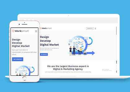 宽屏网络应用开发网站模板下载 - 项目资源网