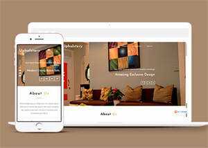 宽屏室内设计视差网站模板下载 - 项目资源网