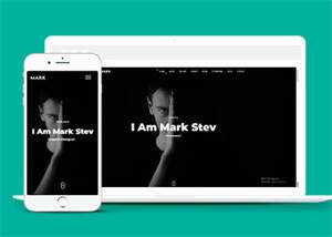 黑色酷炫设计师网站模板下载 - 项目资源网