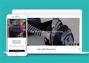 响应式宽屏教育学习网站模板 - 项目资源网