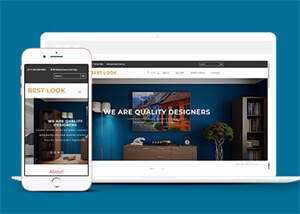 室内装修设计类网站静态模板 - 项目资源网