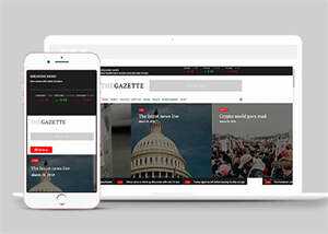 宽屏国际时政要闻网站模板下载 - 项目资源网