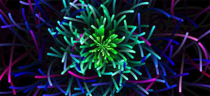 html5 canvas彩色海葵生长背景动画特效 - 项目资源网