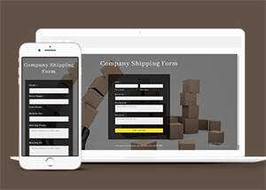 宽屏纸箱预订表单HTML模板下载 - 项目资源网