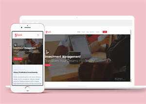 简洁投资管理公司网站模板下载 - 项目资源网