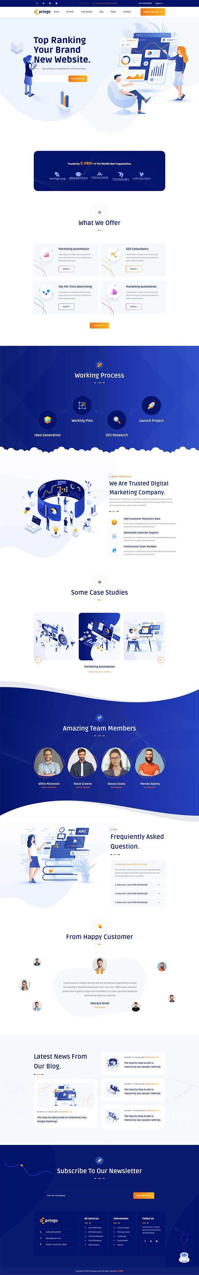 SEO营销咨询服务公司网站html模板 - 项目资源网