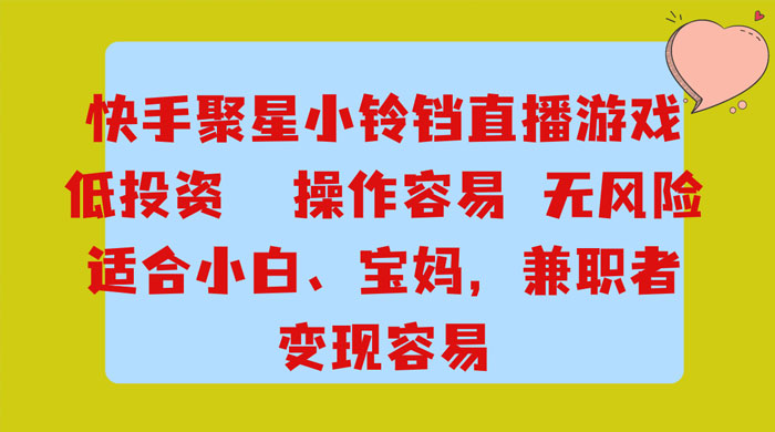 靠接快手官方任务，每天玩玩小游戏，月入过万，操作简单，变现快，可放大 - 项目资源网