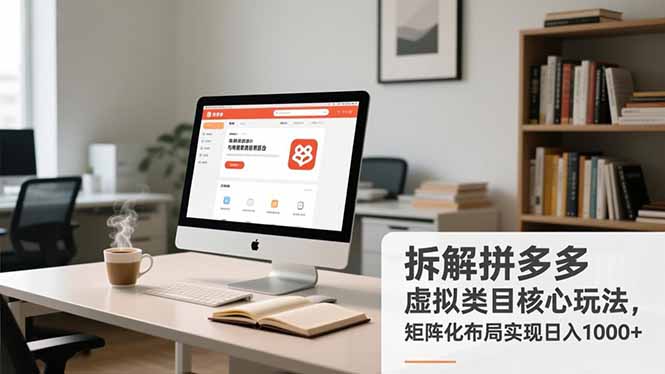 拆解拼多多虚拟类目核心玩法，矩阵化布局实现日入1000+ - 项目资源网